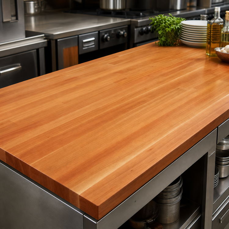 Product image #3 for Boos Block American Cherry Edge Grain Kitchen Countertop with Varnique Finish, 72 x 36 x 1-1/2 Inches