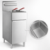 Thumbnail image #3 for BakeMax BAKE Series 21-Inch Wide Floor Model Liquid Propane Gas Fryer, 70 lb Capacity