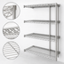 Thumbnail image #3 for Eagle Group 4-Tier Add-On Wire Shelving Unit with QuadTruss Design, 30