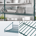 Thumbnail image #3 for Quantum Store Grid 36-Inch x 18-Inch Green Epoxy Antimicrobial Wire Shelf with Retaining Front Edge