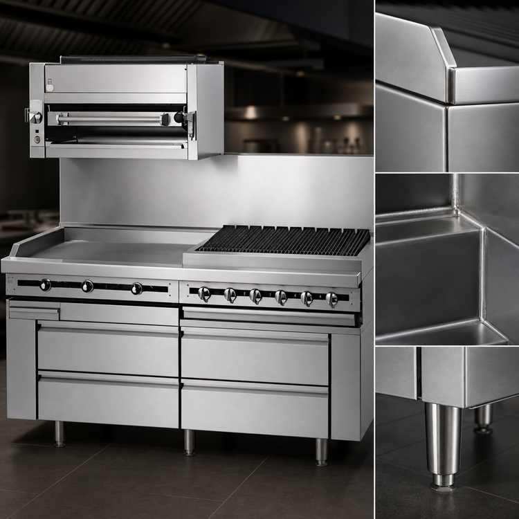 Product image #3 for Titan JMRH-24G 24 Inch Modular Griddle Top Gas Range with Manual Controls