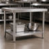 Thumbnail image #3 for John Boos 24-Inch x 24-Inch 16-Gauge Stainless Steel Work Table Undershelf