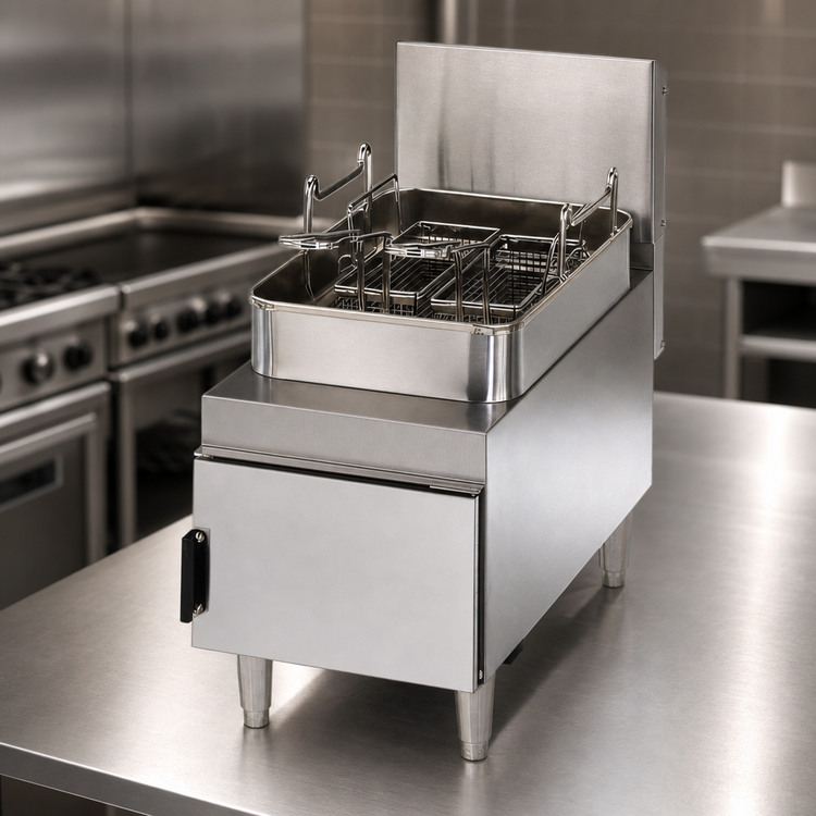 Product image #3 for Star-Max Heavy Duty Countertop Gas Fryer, 15 lb. Capacity, Twin Baskets