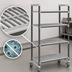 Thumbnail image #3 for Cambro Camshelving Elements XTRA 4-Tier Vented Mobile Starter Unit, 21 x 60 x 78-1/4 Inches, Speckled Gray