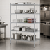 Thumbnail image #3 for Heavy Duty 5-Tier Wire Shelving Unit, 14 x 24 Inches, 800 lb. Capacity, Chrome Finish
