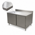 Thumbnail image #3 for BK Resources Enclosed Chef Table Cabinet Base with Hinged Doors and Lock, 36 x 24 x 39-3/4 Inches, 304 Stainless Steel Top