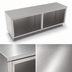 Thumbnail image #3 for John Boos Open Front Cabinet Base Work Table with 16-Gauge Stainless Steel Flat Top, 144W x 30D