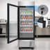 Thumbnail image #4 for Atosa One-Section Glass Door Reach-In Freezer Merchandiser, Left-Hinged, 19.1 Cu. Ft.