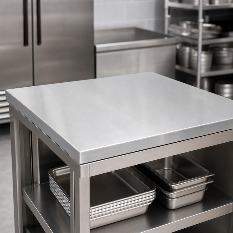 Product image #4 for John Boos Stainless Steel Countertop Surface, 60 x 38 Inches, 1-1/2 Inches Thick