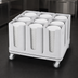 Thumbnail image #3 for Metro Poker Chip Dish Rack Dolly, 9 Columns, 360-540 Dish Capacity