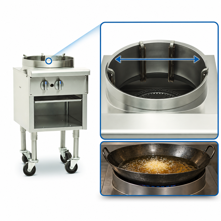 Product image #3 for Imperial ISP-18-W 18-Inch Gas Tempura Wok Range with 16-Inch Opening, 90,000 BTU