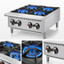 Thumbnail image #3 for Winco Spectrum™ 24-Inch Countertop Natural Gas Hot Plate with 4 Open Burners