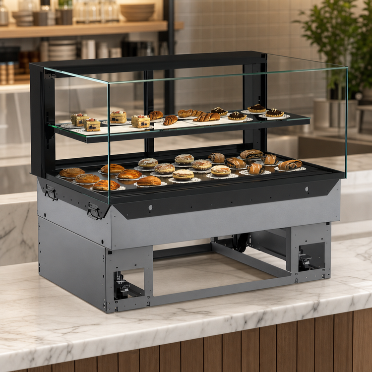 Product image #3 for Reveal® Non-Refrigerated Slide-In Full-Service Counter Case, 35-3/4-Inch Wide