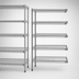 Thumbnail image #3 for Eagle Valu-Master 5-Tier Add-On Wire Shelving Unit, 72 x 24 x 86 Inches, Pewter Gray Epoxy