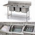 Thumbnail image #3 for Advance Tabco Regaline 3-Compartment Sink with Left-Hand Drainboard, 88-3/8 x 36 Inch