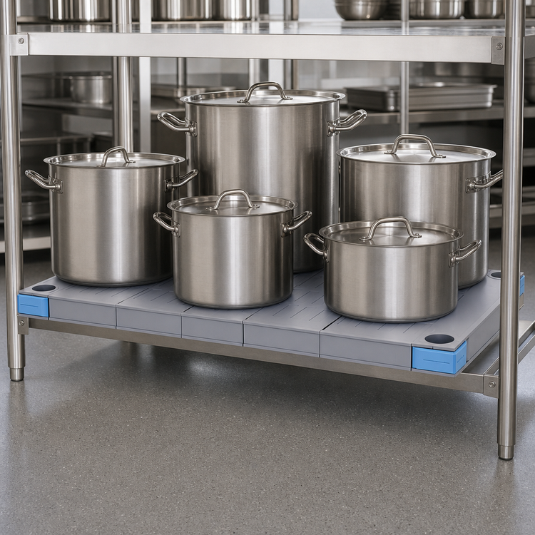 Product image #3 for Quantum Millenia 54-Inch x 21-Inch Gray Solid Polymer Shelf