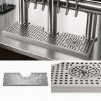 Thumbnail image #3 for Micro Matic USA DP-MET-T-34GR-Z 34-Inch Surface-Mount Stainless Steel Drip Tray Trough with Integral Glass Rinser