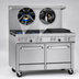 Thumbnail image #3 for Southbend Ultimate 48-Inch Gas Restaurant Range with 2 Non-Clog Burners, 36-Inch Charbroiler, and 2 Space Saver Ovens