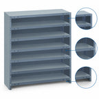 Thumbnail image #3 for Quantum CL1839-000 Closed Wire Shelving Unit, 36 x 18 x 39 Inches, Stationary, 7 Shelves, 400 lb. per Shelf