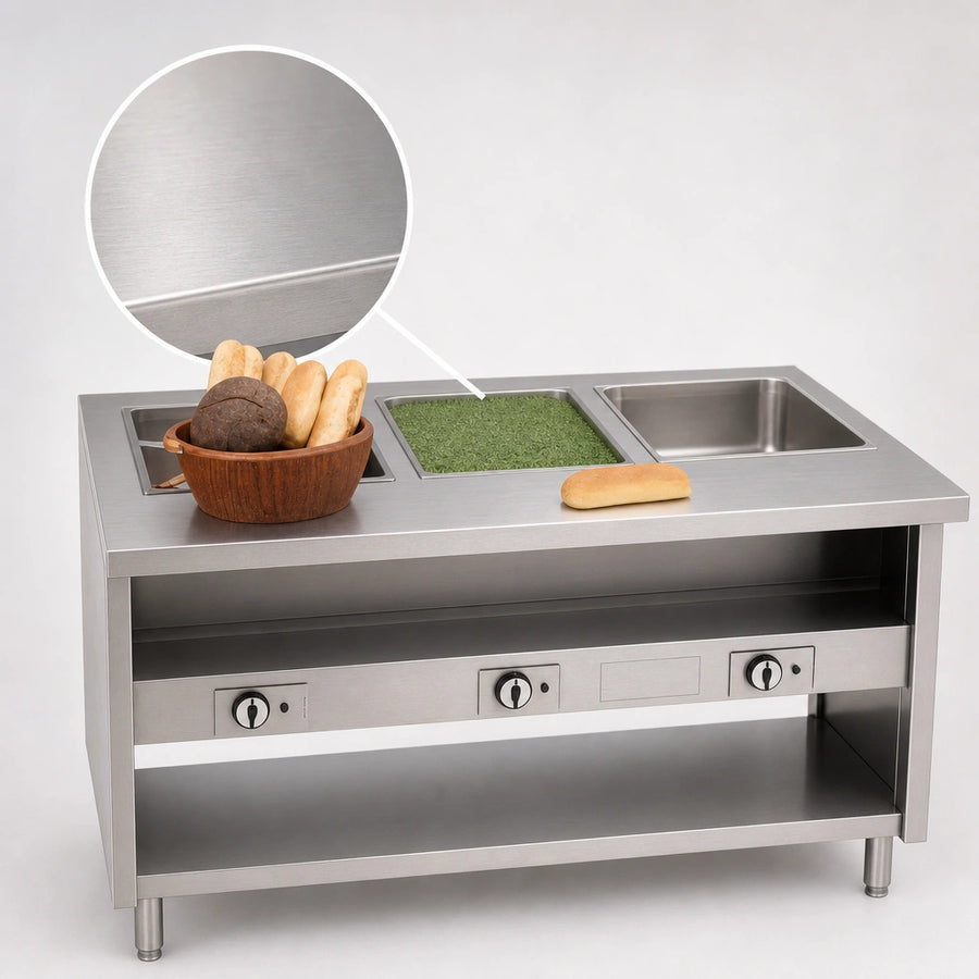 20-Gauge Stainless Steel Top