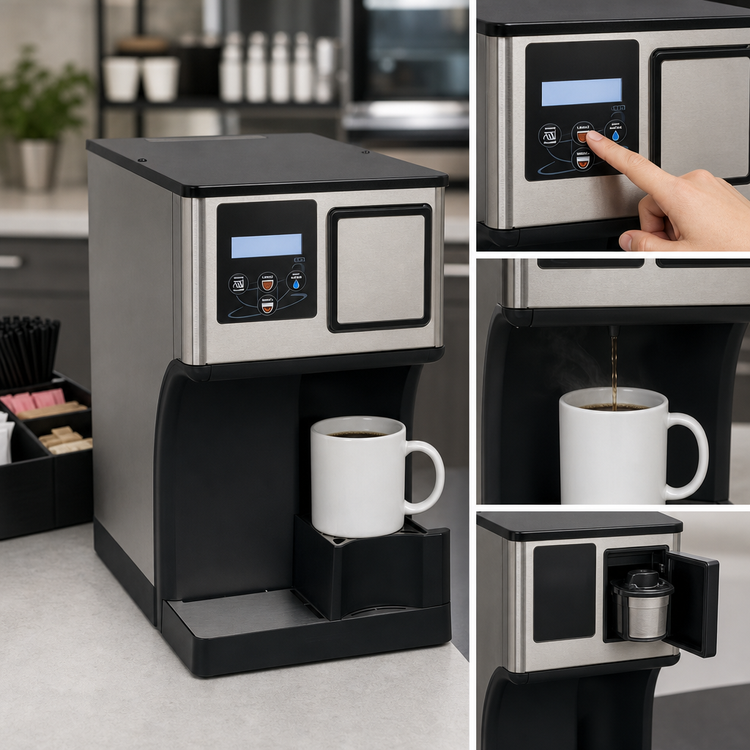 Product image #3 for BUNN My Café AP AutoPOD Automatic Single-Tank Single Cup Coffee and Tea Brewer