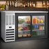Thumbnail image #3 for Beverage-Air BB58HC-F-GS-S 58-Inch Two-Section Food-Rated Back Bar Refrigerator with Sliding Glass Doors
