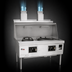Thumbnail image #3 for MasterRange Two-Chamber Gas Wok Range with Flue and Stainless Steel Sides