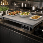Thumbnail image #3 for Hatco HCSSBFR-24-F 24-Inch Built-In Flush-Top Simulated Stone Hot/Cold Shelf with Electronic Controls and Remote Refrigeration