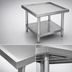 Thumbnail image #3 for BK Resources 24 x 24 Inch Stainless Steel Machine Stand with Adjustable Undershelf