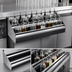 Thumbnail image #3 for Krowne Royal Series Double Built-In Speed Rail, 54 Inch x 10 Inch, Stainless Steel