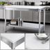 Thumbnail image #3 for New Age 84-Inch x 30-Inch Poly Top Work Table with Aluminum Open Base