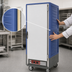 Thumbnail image #3 for Metro C5 3 Series Full Height Low Watt Mobile Heated Holding Cabinet with Full-Length Solid Door and Universal Wire Slides, Blue