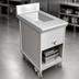 Thumbnail image #3 for La Rosa Refrigeration 18-Inch Open Cabinet Base Food Warmer Utility Stand with 12 x 20 Warmer