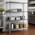 Thumbnail image #3 for Eagle Add-A-Shelf 4-Tier Chrome Wire Shelving Starter Unit, 48 Inch W x 18 Inch D x 63 Inch H