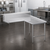 Thumbnail image #3 for John Boos Pro-Bowl L-Shaped Island Clean Dishtable, 60-Inch Machine-to-Corner x 144-Inch Corner-to-End, Left-to-Right
