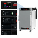 Thumbnail image #4 for Metro HotBlox™ HBCN8-DSPC-UC Narrow 8-Pan Pass-Thru Undercounter Heated Holding Cabinet with Digital Touchscreen and Solid Front/Clear Rear Doors