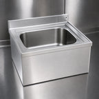 Thumbnail image #3 for Eagle Group F2820 Floor-Mounted 304 Stainless Steel Mop Sink, 28 x 20 x 8 in Bowl, 16-Gauge Top, Full Skirt
