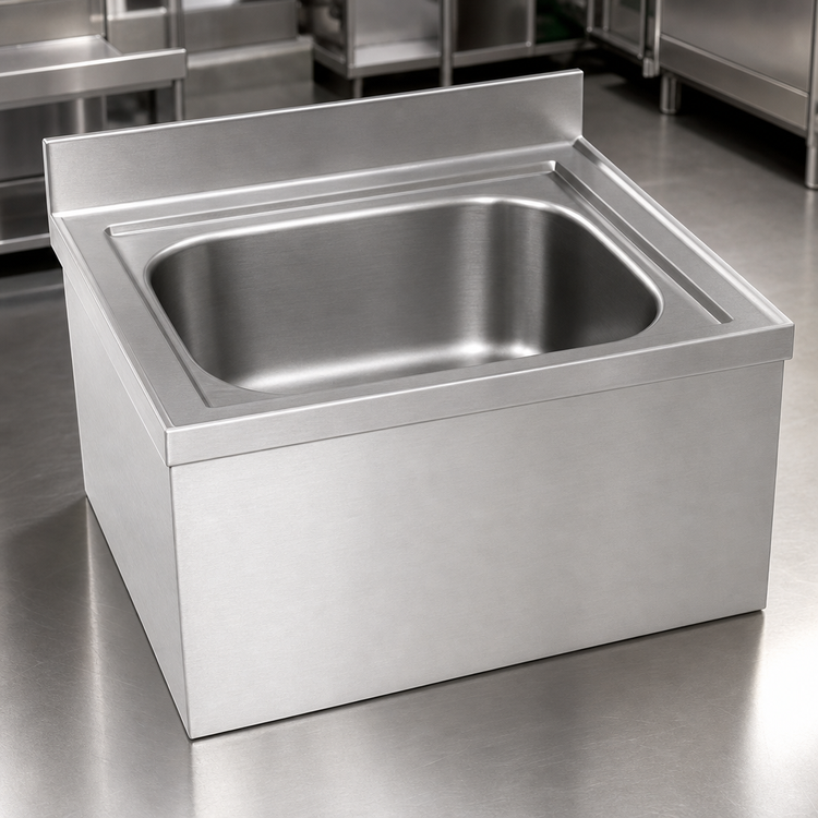 Product image #3 for Eagle Group F1916-12 Floor Mounted Mop Sink with 20 x 16 x 12-Inch Bowl, 304 Stainless Steel