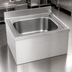 Thumbnail image #3 for Eagle Group F1916-12 Floor Mounted Mop Sink with 20 x 16 x 12-Inch Bowl, 304 Stainless Steel