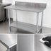 Thumbnail image #3 for Advance Tabco Special Value Series Stainless Steel Work Table with 5-Inch Backsplash and Undershelf, 72 x 36 Inches