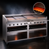 Thumbnail image #3 for Bakers Pride Dante Series 72-Inch Gas Radiant Charbroiler with Open Cabinet Base