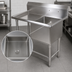 Thumbnail image #3 for John Boos Pro-Bowl 1-Compartment Stainless Steel Sink with 18-Inch Left Drainboard and 10-Inch Backsplash