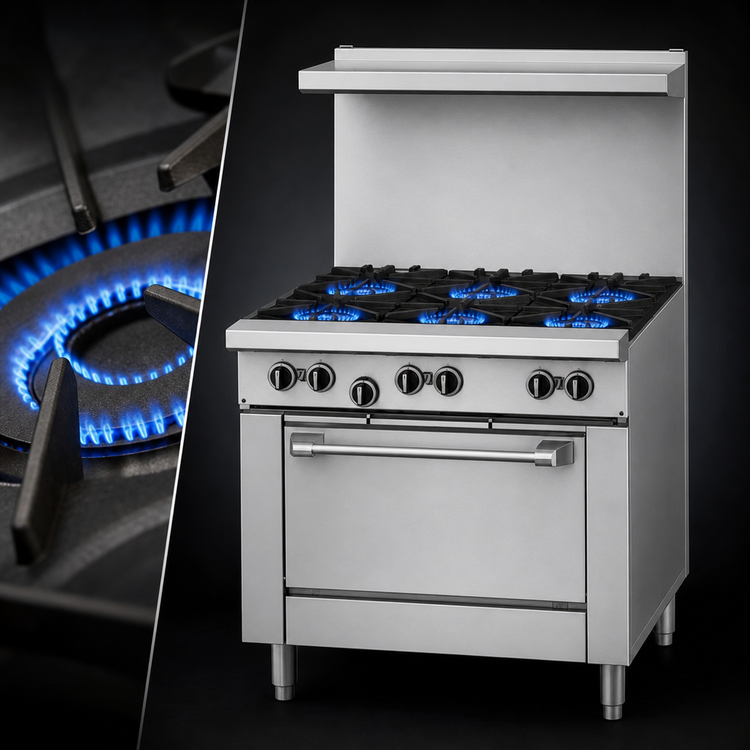 Product image #3 for Garland US Range U Series 36-Inch Commercial Gas Range with 6 Open Burners and Standard Oven