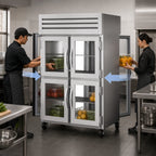 Thumbnail image #3 for True Mfg. - General Foodservice SPEC SERIES STG2RPT-4HG-2G-HC Two-Section Pass-Thru Glass-Door Reach-In Refrigerator, 38–53 Cu. Ft.