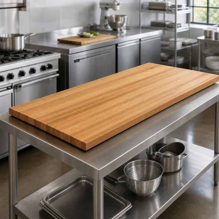 Product image #3 for John Boos Appalachian Red Oak Island Countertop, 132 x 36 x 1-1/2 Inch, Oil Finish