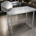 Thumbnail image #3 for BK Resources SVTOB-6024 60-inch x 24-inch Stainless Steel Open Base Flat Top Work Table