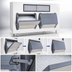 Thumbnail image #3 for Follett SmartGATE SG2100-72 Upright Double Door Ice Storage Bin, 2110 lb. Capacity