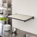 Thumbnail image #3 for Cambro Camshelving® Elevation EWSSK1424S580 Solid Wall Shelf Kit, 14 x 24 in, Brushed Graphite, CamGuard Antimicrobial
