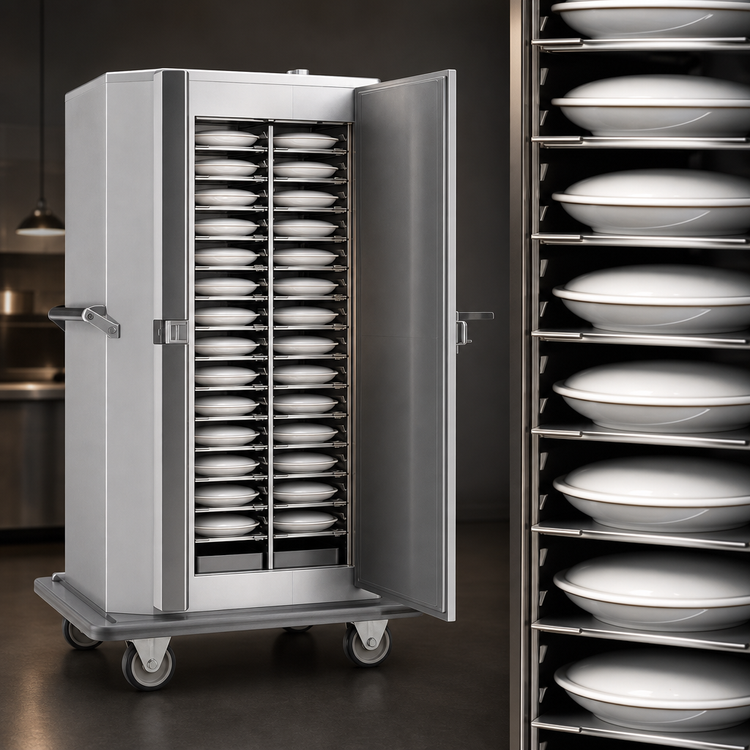 Product image #3 for Classic Carter Mobile Insulated Heated Banquet Cabinet for 120 Covered Plates