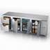 Thumbnail image #3 for Beverage-Air UCRD119AHC-2 Four-Section Undercounter Refrigerator with 2 Drawers and 3 Solid Doors